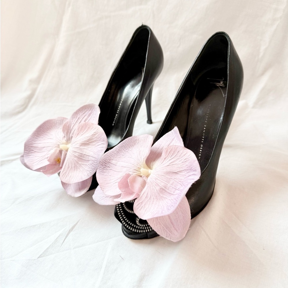 Giuseppe ZANOTTI heels sandals shoes heels pumps size 41 11 Y2K orchid flower